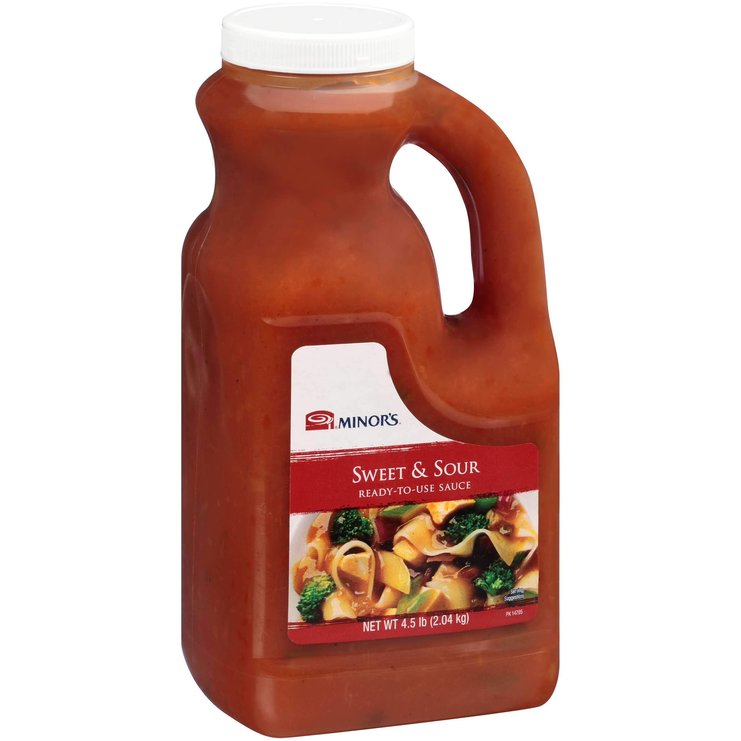 Minor's Vegan Golden Sweet and Sour Sauce - Authentic Asian Cooking Sauce & Marinade with Tangy Pineapple Flavor - 4.5 lb Jug (Pack of 6) - Perfect for Stir-Fry, Meatballs, and Asian-Inspired Dishes