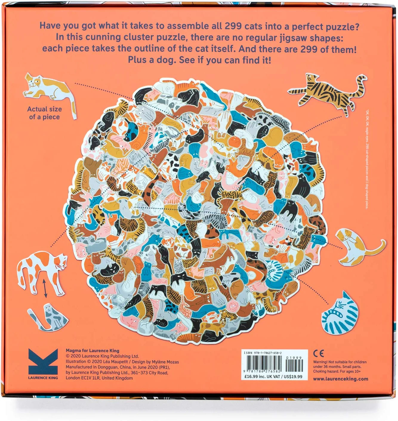299 Cats and a Dog - 300 Piece Jigsaw Puzzle for Adults & Families | Fun Animal-Themed Puzzle for Relaxation & Family Game Night