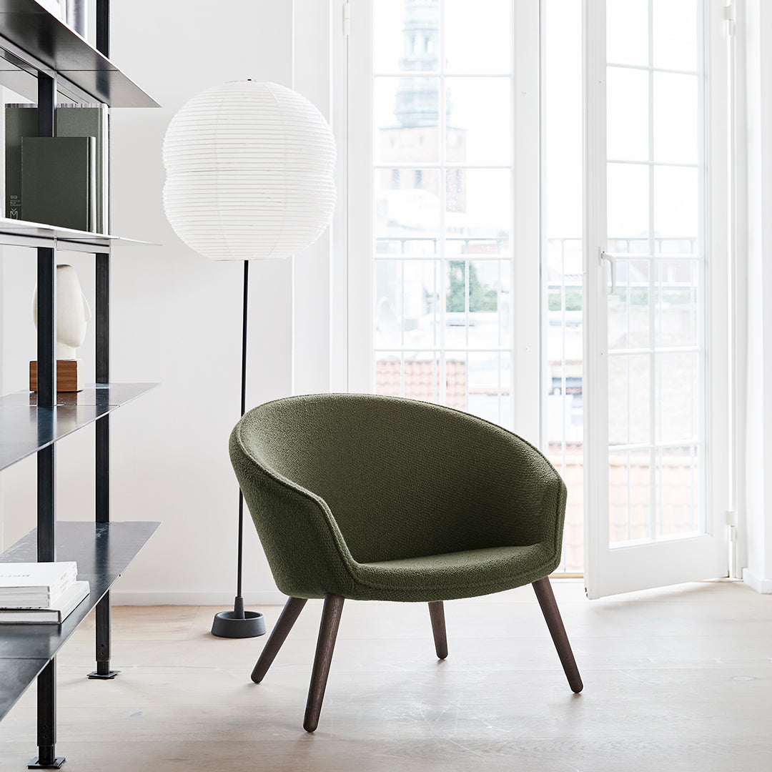 Ditzel Lounge Chair - Modern Upholstered Accent Chair for Living Room, Bedroom & Office - Comfortable Mid-Century Style Armchair with Soft Fabric - Perfect for Relaxing, Reading & Decorating Spaces