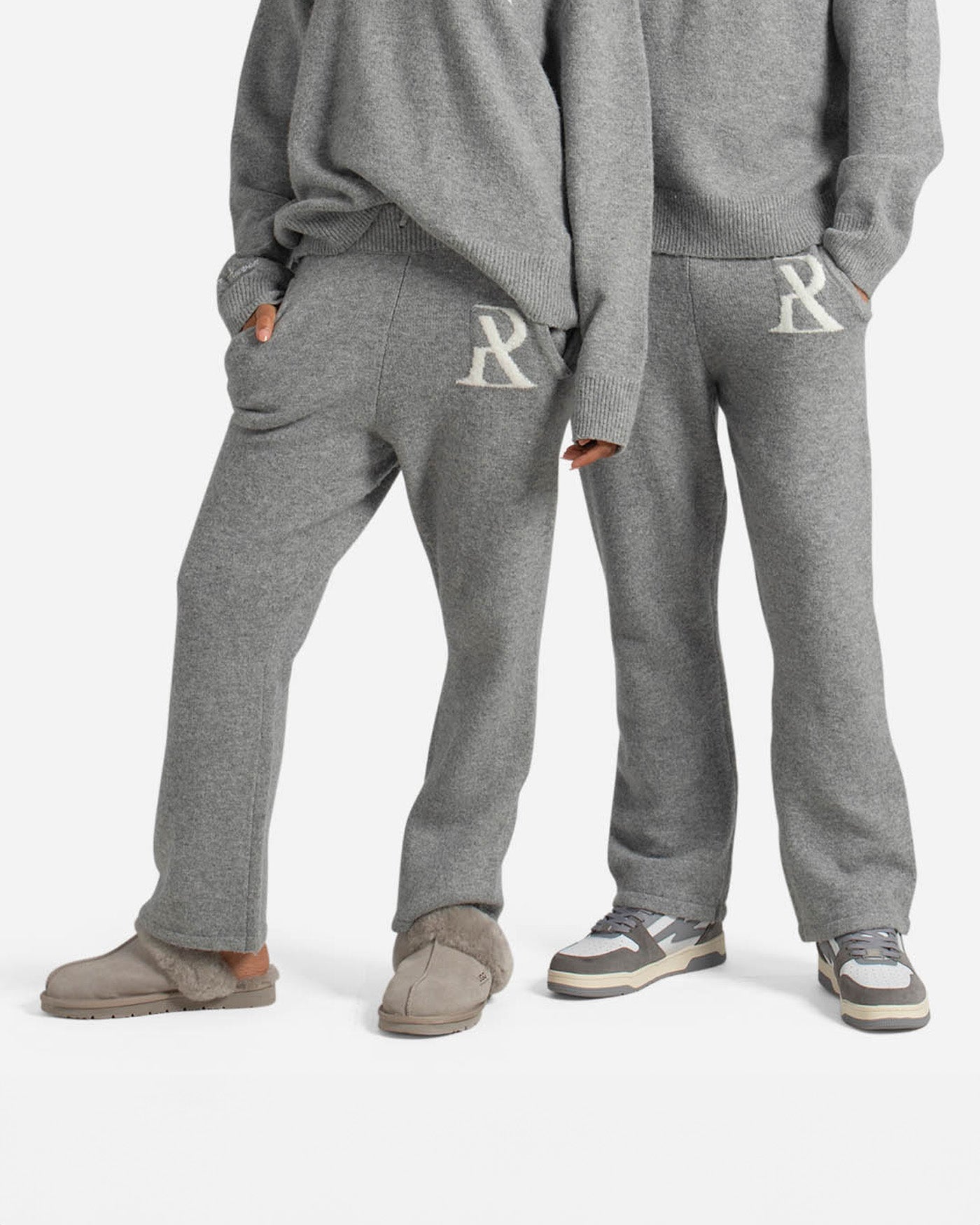 SSS Realism Radiant Knit Pants - Grey Marle | Comfortable Stretchy Lounge Pants for Women | Perfect for Yoga, Home Wear & Casual Outfits