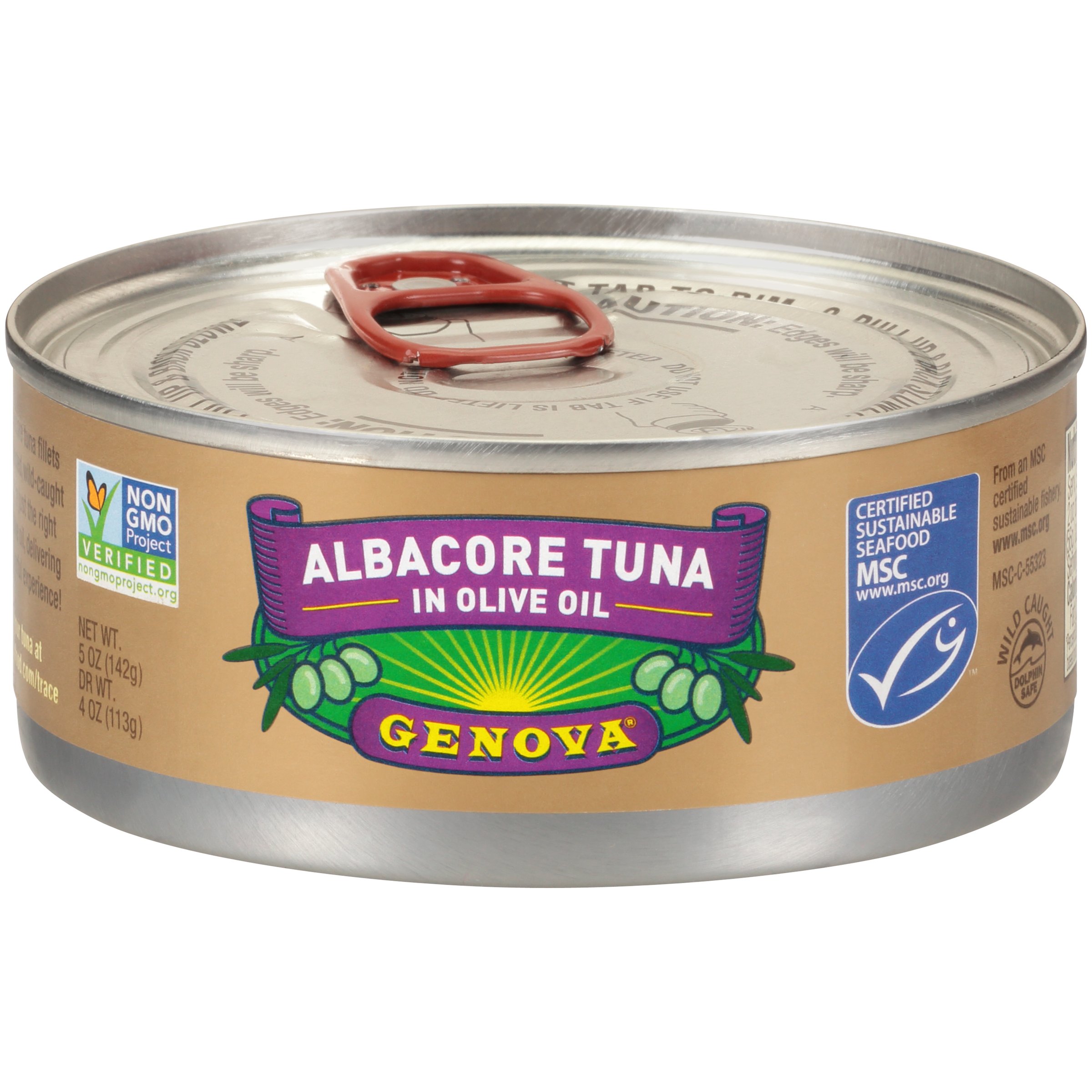 Premium Genova Solid Albacore Tuna in Extra Virgin Olive Oil - 5 oz Cans (Pack of 12) | High Protein, Keto & Paleo Friendly | Perfect for Salads, Sandwiches & Meal Prep