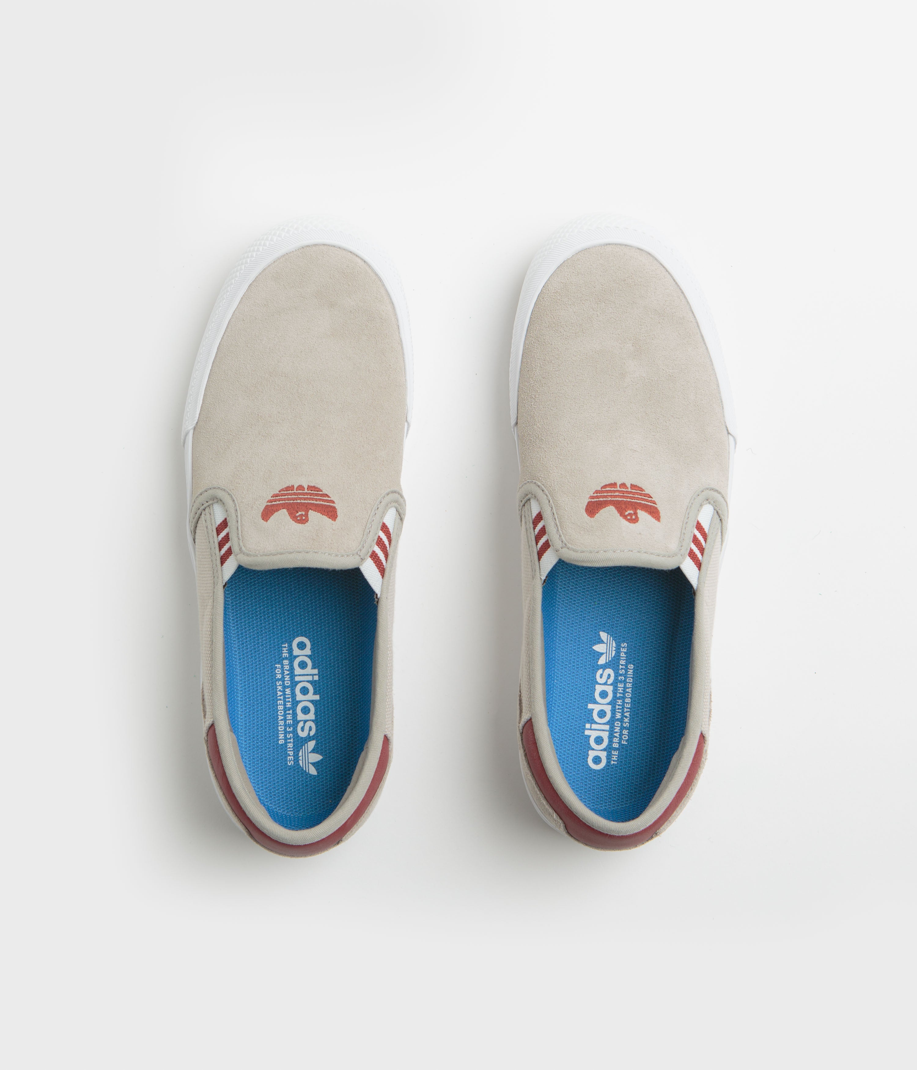 Adidas Shmooofoil Slip On Shoes - Putty Beige, Preloved Ruby & Wonder Alumina - Comfortable Casual Sneakers for Men & Women - Perfect for Walking, Running & Everyday Wear