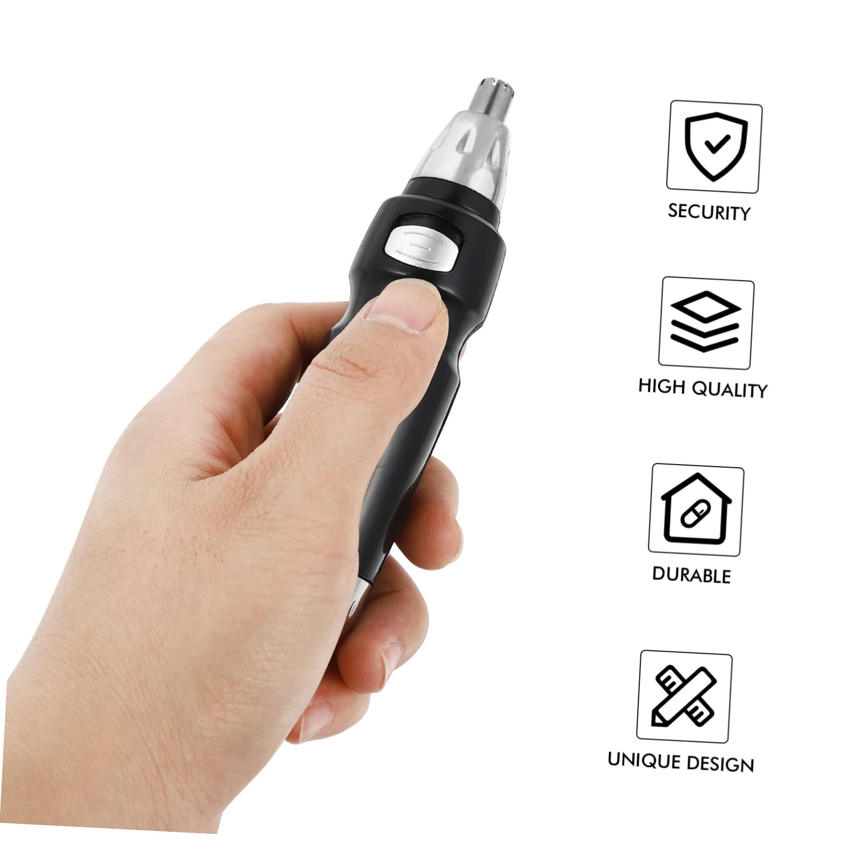 IPetBoom Electric Nose & Ear Hair Trimmer for Men - Rechargeable Manscaping Grooming Tool with Precision Blades - Painless Hair Removal for Nose, Ears & Body - Perfect for Travel, Home & Personal Care