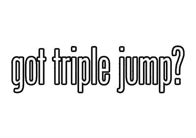 EW Designs Triple Jump Track and Field Vinyl Decal - 5