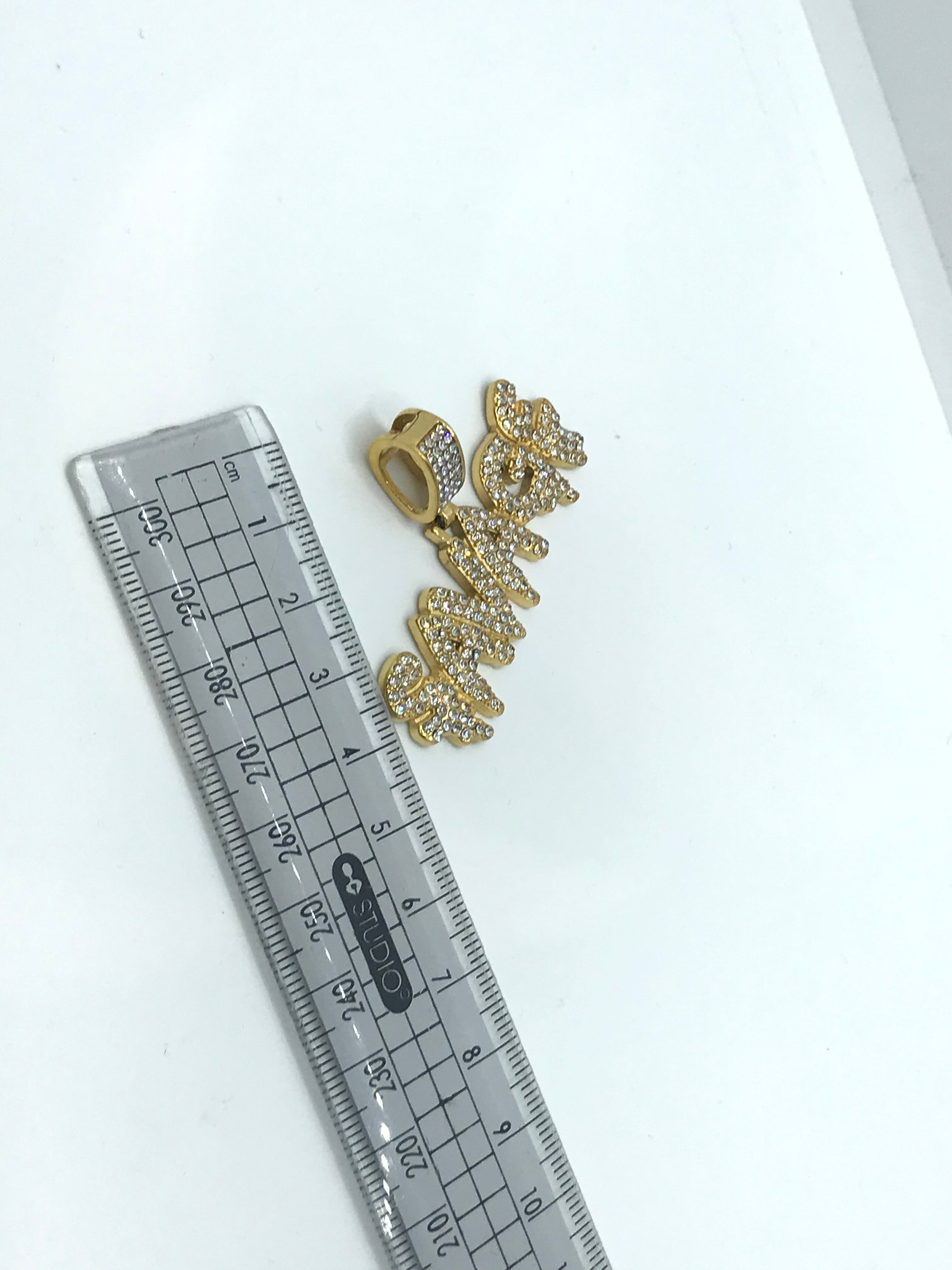 Men's Iced Out Hip Hop Pendant Necklace - Savage Style Bling Jewelry for Rappers & Hip Hop Fans - Perfect for Concerts, Parties & Streetwear Fashion
