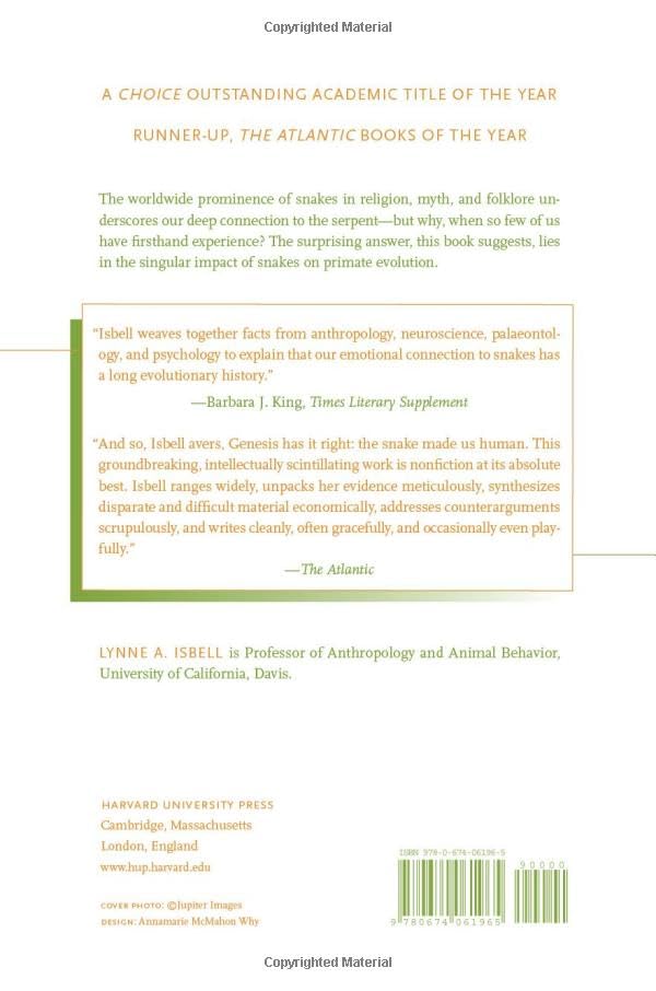The Fruit, The Tree, and The Serpent: Evolutionary Origins of Human Vision - Perfect for Anthropology Studies & Evolutionary Psychology Research
