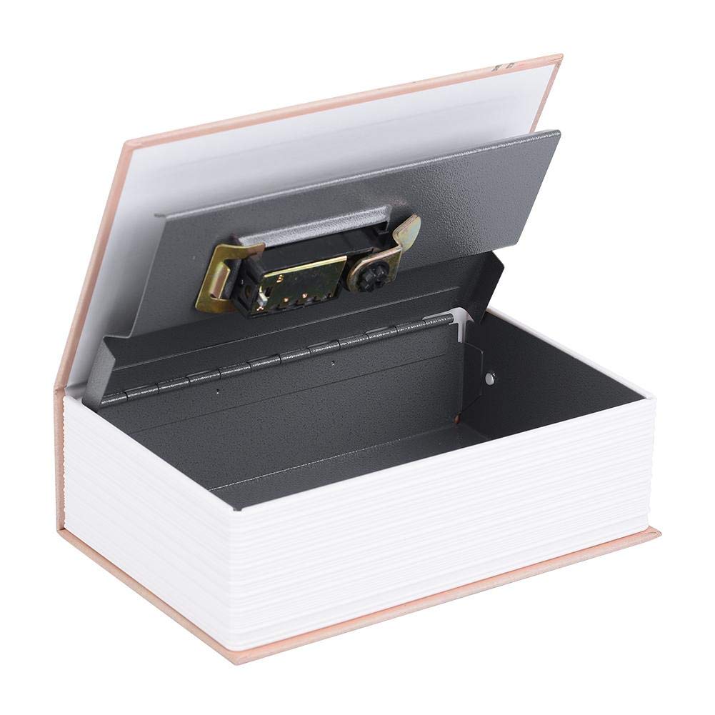 Combination Lock Book Safe - Hidden Storage Box for Money, Jewelry, Documents & Valuables | Discreet Home Security Solution | Perfect for Office, Travel & Emergency Cash Storage (Rose)