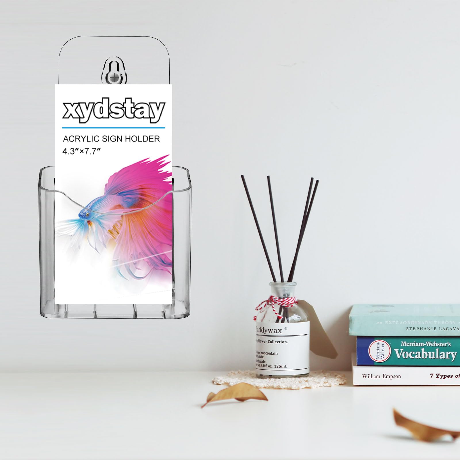 4x9 Inches Clear Acrylic Brochure Holder - Slant Back Design for Flyers, Pamphlets & Signs | Durable Plastic Table Display Stand for Office, Home & Store | 2 Pack | Perfect for Menus, Promotions & Information Displays