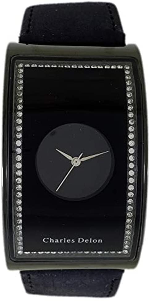 Charles Delon Women's Watch 4638 - Genuine Leather Strap, Quartz Movement, Analog Display - Perfect for Office, Business Meetings & Formal Occasions