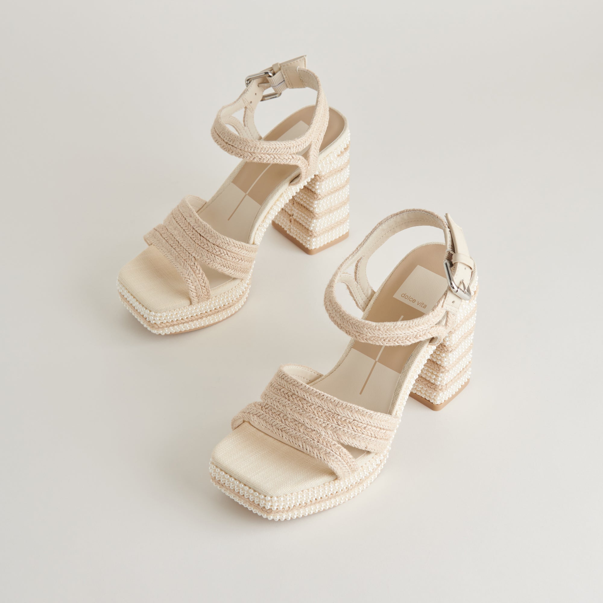 ANIRA Pearl Heels for Women - Elegant Ivory Pearl Embellished High Heels | Perfect for Weddings, Parties & Special Occasions