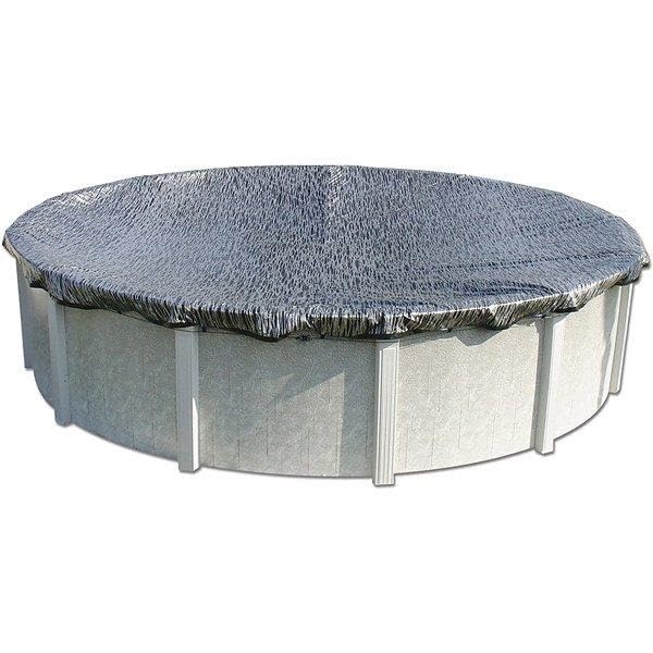 In The Swim 12x24 Foot Oval Micro Mesh Winter Pool Cover - Heavy Duty Protection for Above Ground Pools During Cold Seasons