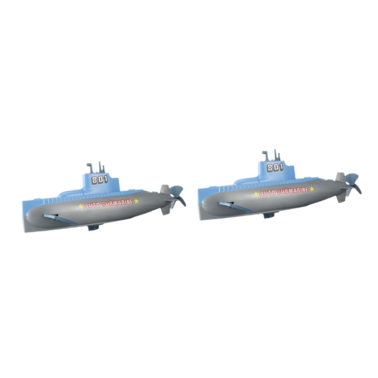 2 Pack Wind Up Swimming Submarine Bath Toys for Kids - Fun Water Spraying Clockwork Swim Toys for Bathtub, Pool & Outdoor Play