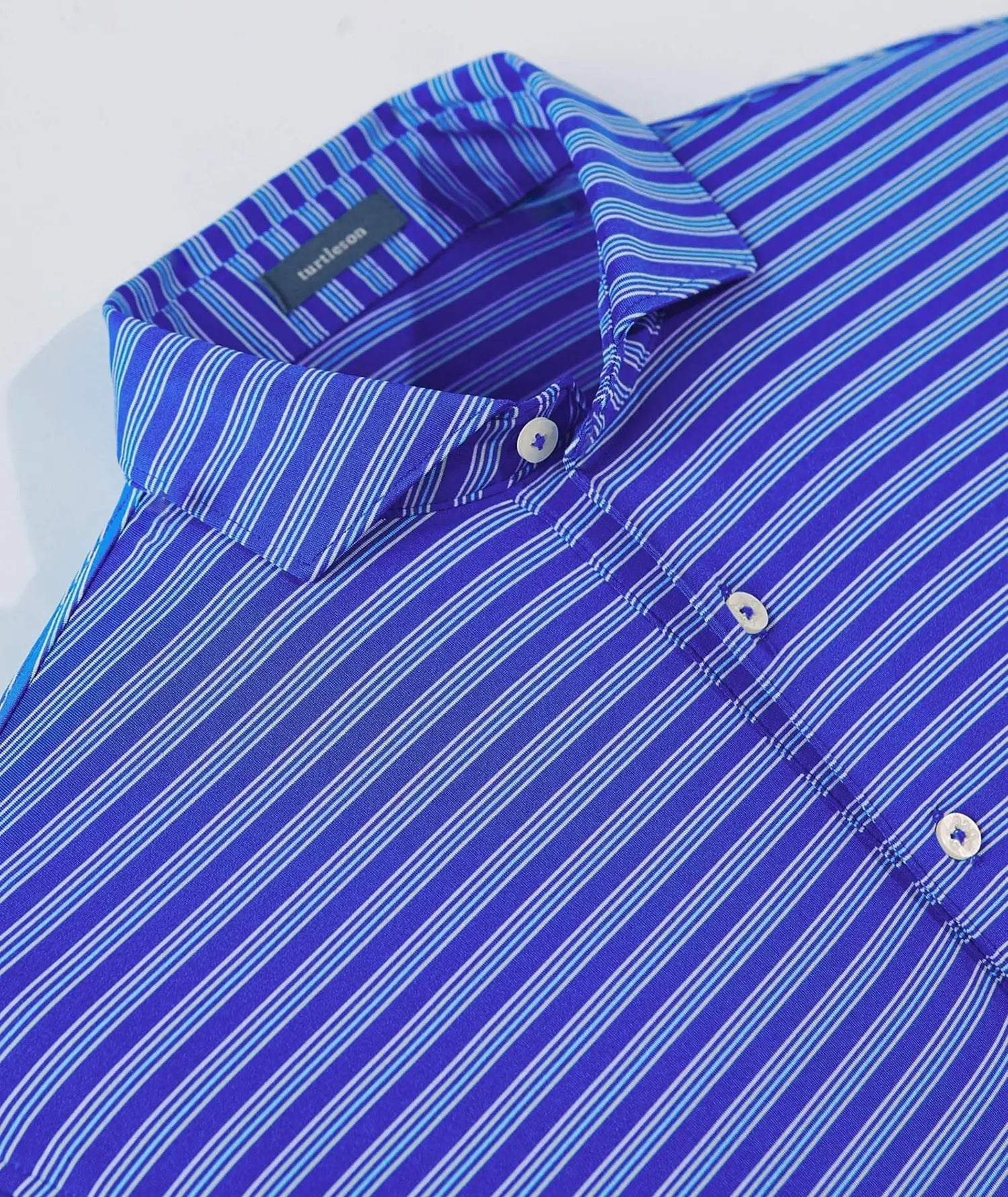 Rory Stripe Performance Polo Shirt for Men - Moisture-Wicking, Breathable & Quick-Dry Golf & Tennis Shirt - Perfect for Sports, Work & Casual Wear