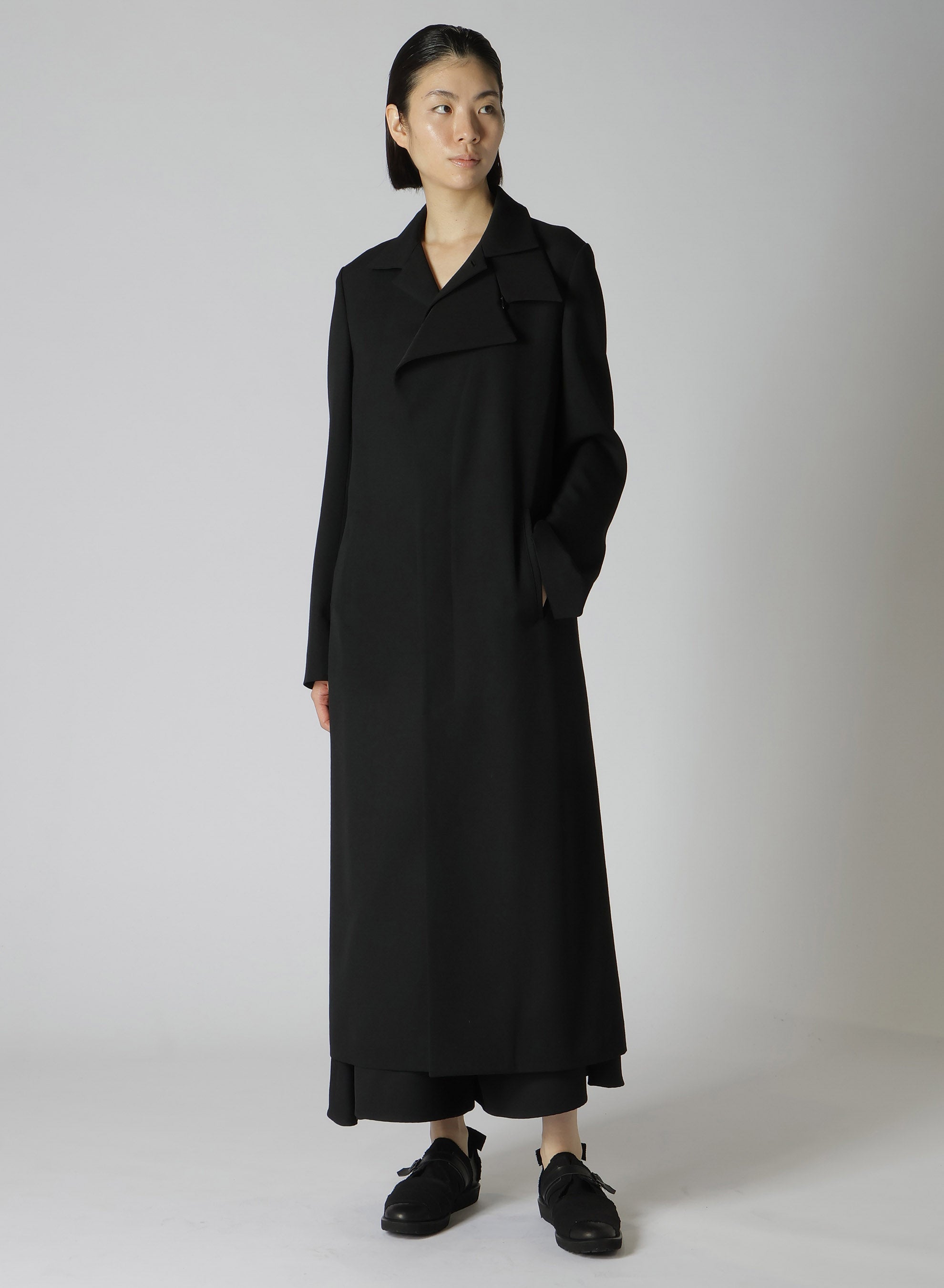 60% Wool Gabardine Double-Layered Long Coat for Men & Women | Warm Winter Overcoat for Office, Travel & Formal Occasions