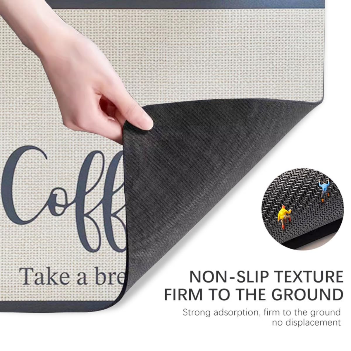Super Absorbent Coffee Mat for Dishes & Pots - 15.7x11.8in - Kitchen Drying Solution