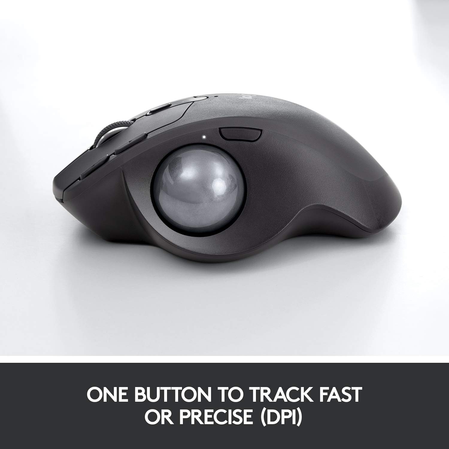 Logitech MX Ergo Wireless Trackball Mouse - Ergonomic Design, Bluetooth/USB Connectivity, Rechargeable for Windows & Mac - Perfect for Office Work, Graphic Design & CAD Professionals