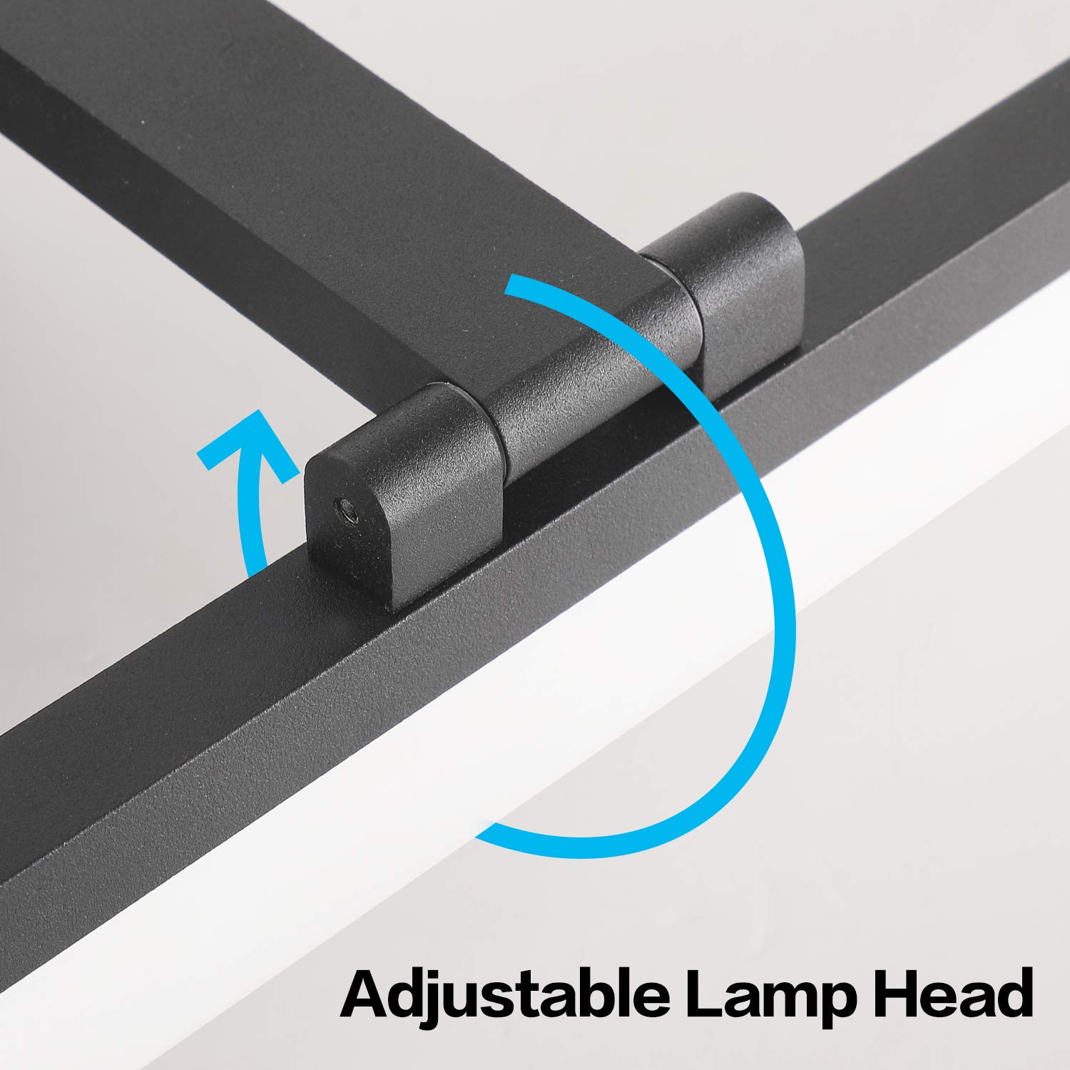 SOLFART 18 Inch Dimmable Vanity Lights for Bathroom - Black Modern Wall Light Fixture Over Mirror, Perfect for Bathroom Makeup, Shaving and Grooming