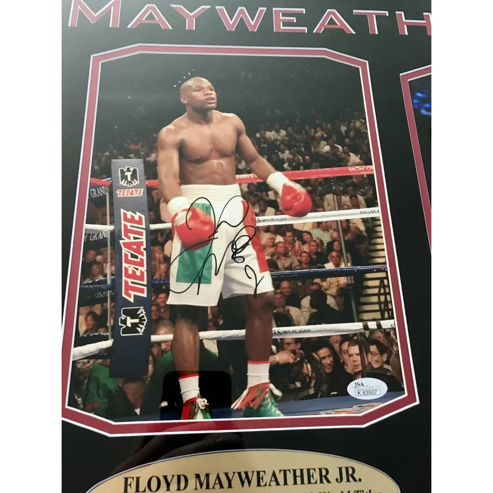 Floyd Mayweather Signed 8x10 Photo with JSA COA - Authentic Money Autograph Framed Boxing Memorabilia - Perfect for Sports Collectors & Boxing Fans Display