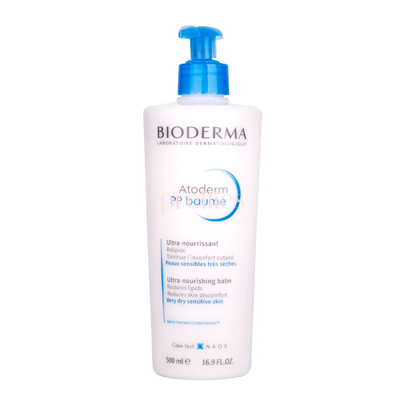 Bioderma Atoderm PP Baume Ultra Nourishing Balm 500ml - Soothing & Hydrating Body Cream for Dry & Sensitive Skin - Perfect for Daily Moisturizing & Eczema Care