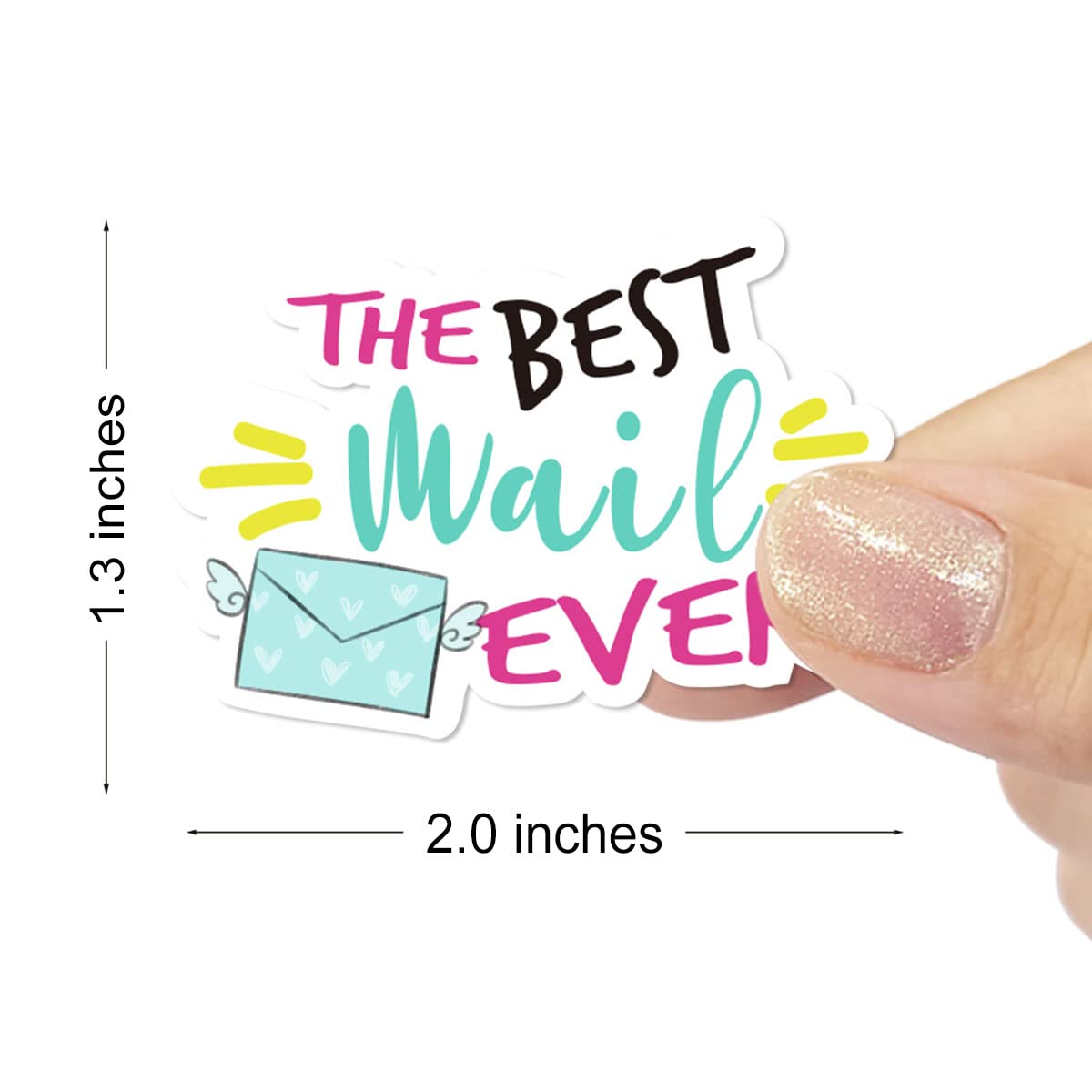 Wailozco Premium Thank You Stickers - Handmade Small Business Labels for Online Retailers & Handmade Goods (500 Labels/Roll) - Perfect for Packaging, Envelopes & Etsy Shop Branding