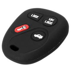 Premium Silicone Key Fob Cover for Chevy, Buick, Cadillac, Oldsmobile & Pontiac - Durable Rubber Protector for Chevrolet Keyless Entry Remote - Perfect for Lesabre, Park Avenue, Deville, Eldorado, Aurora & Bonneville Models - Ideal for Everyday Protection & Car Key Organization