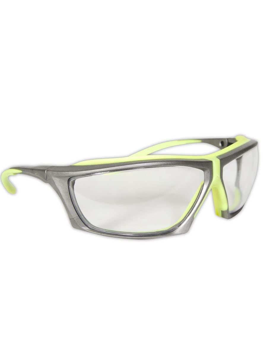 48 Pairs MAGID Hi-Vis Impact-Resistant Safety Glasses Y770 - ANSI Certified for Construction, Woodworking & Industrial Use