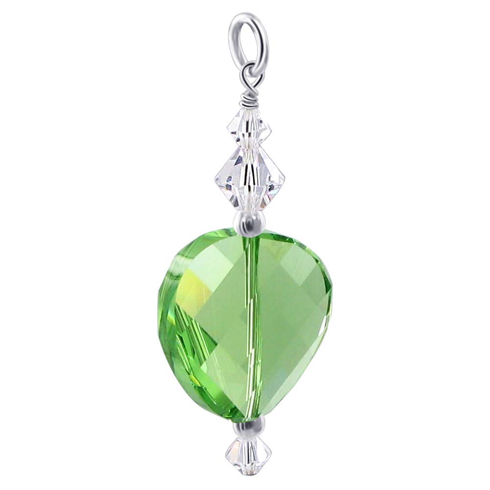 925 Silver Charm Pendant with Austrian Crystals - Elegant Jewelry for Gifts & Parties