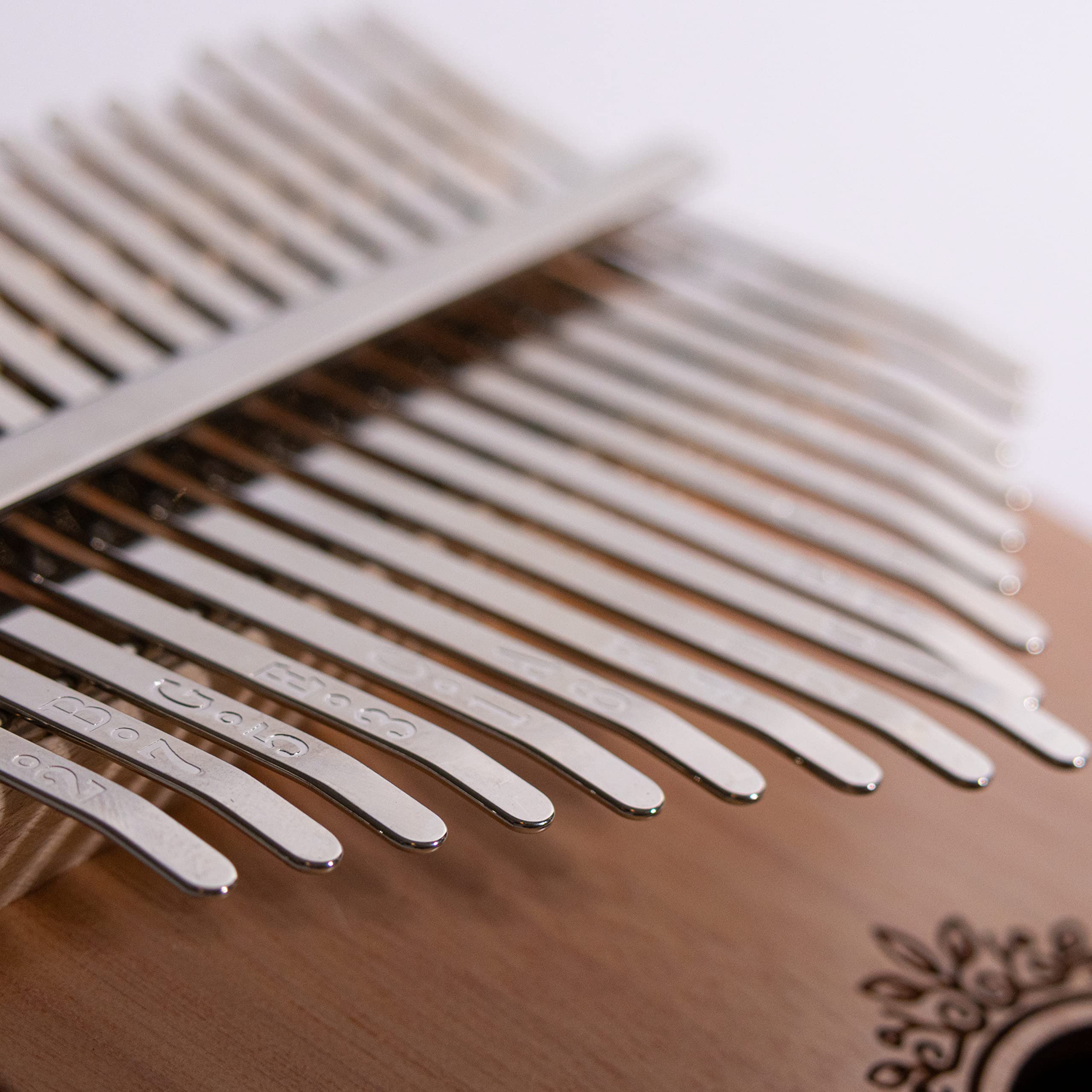 17 Key Kalimba Thumb Piano - Premium Wooden Mbira Instrument with Tuning Hammer, Finger Covers & Key Stickers - Perfect Gift for Adults & Kids Beginners - Ideal for Relaxation, Music Therapy & Home Decor
