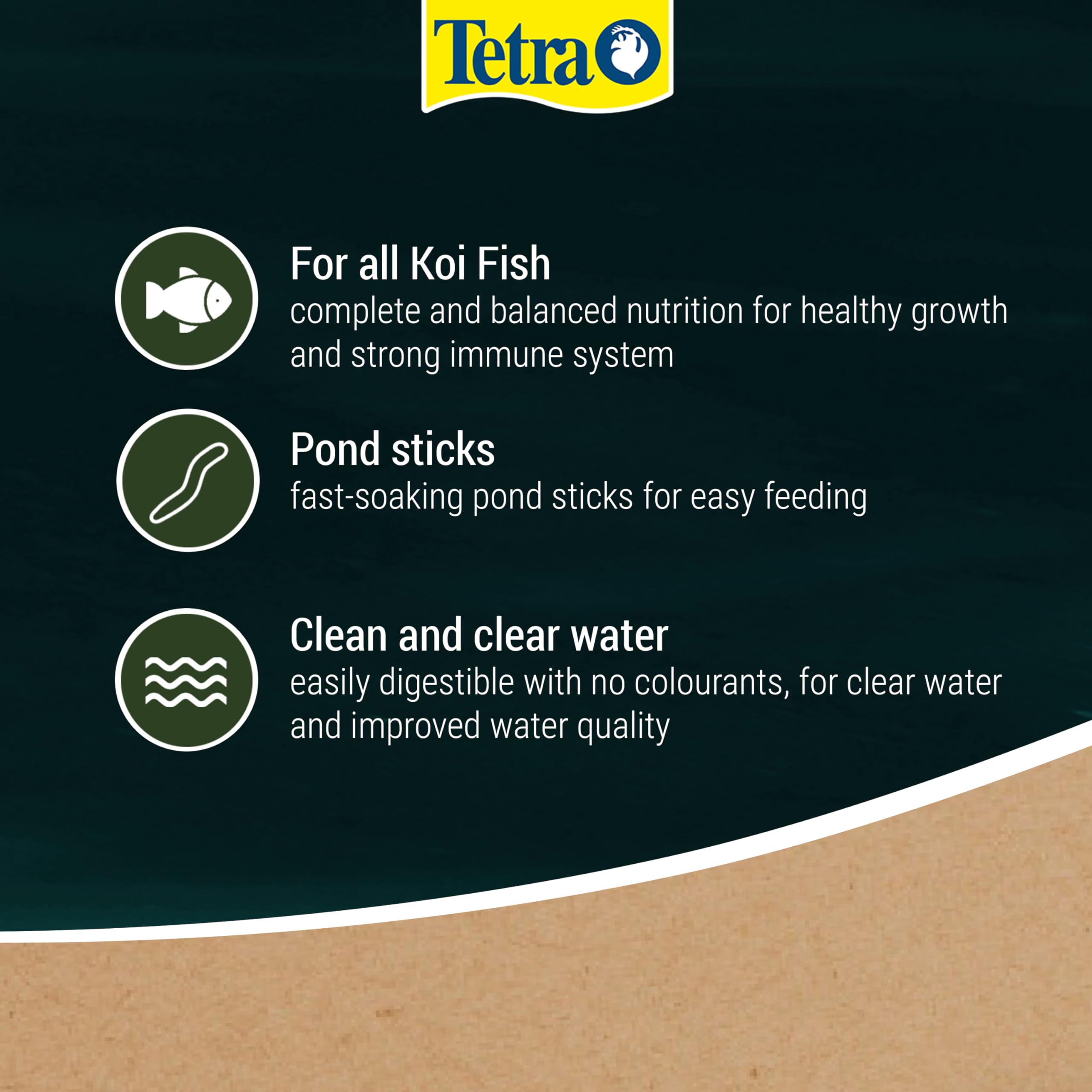Premium Tetra Koi Pond Fish Food Sticks 2.35kg (5.18lb) - Biologically Balanced Nutrition for Healthy Koi Growth - Ideal for Outdoor Ponds & Water Gardens