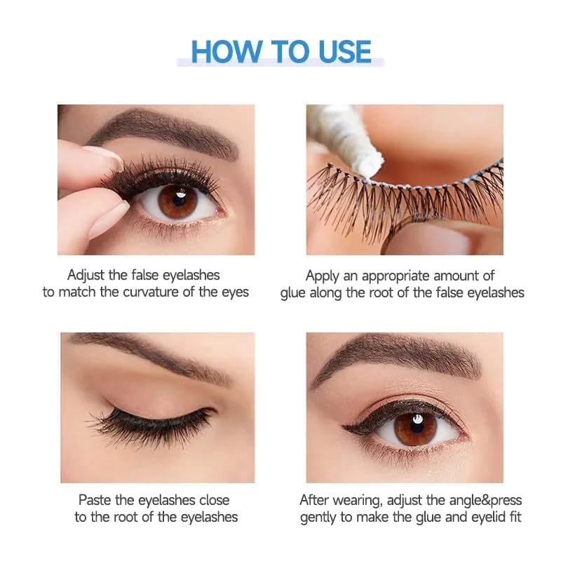 Jukusa Huda Beauty Waterproof False Eyelash Adhesive Glue - Strong Hold Eyelash Extension Glue for Long-Lasting Wear (1 Piece) - Perfect for Parties, Weddings, and Special Occasions