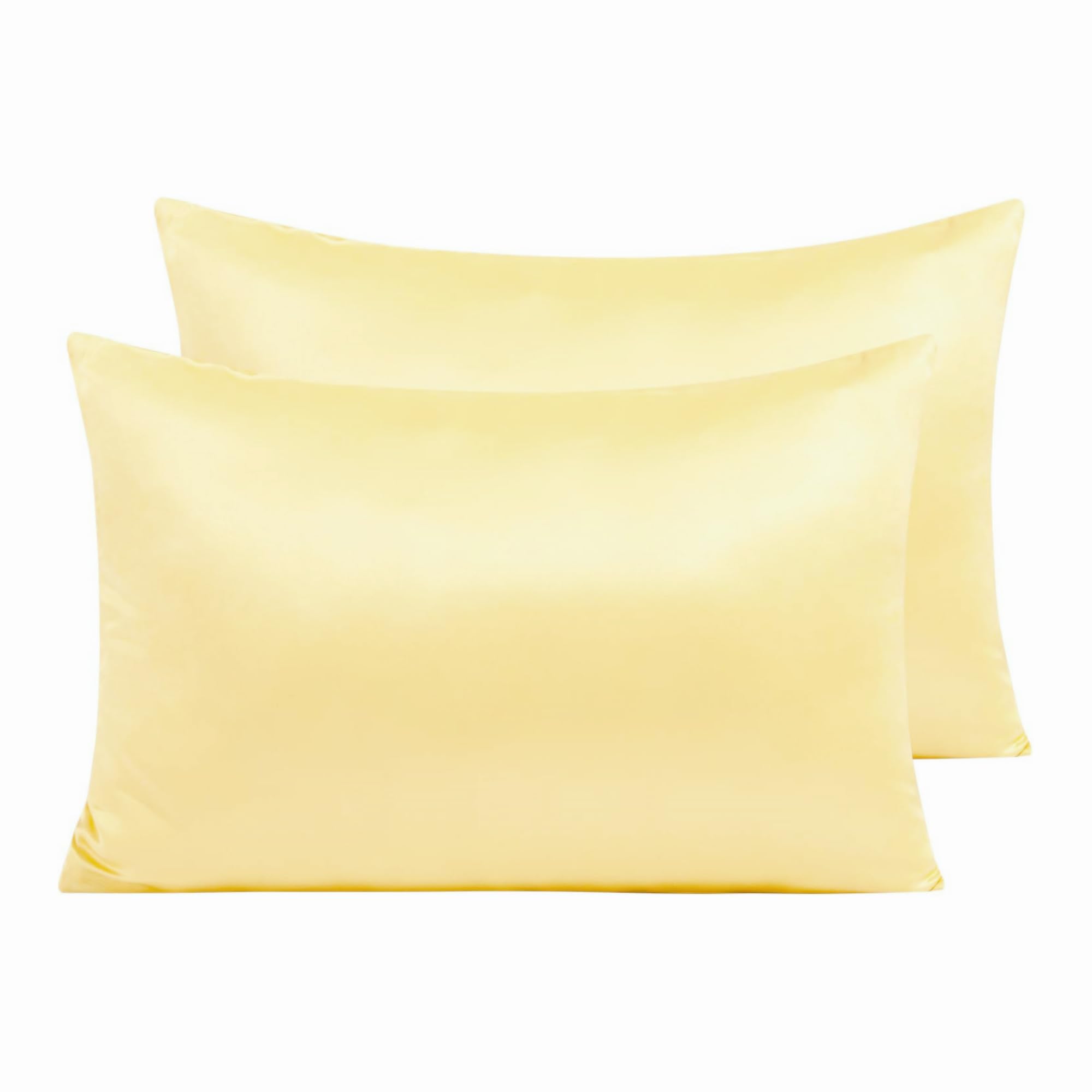 Premium 100% Mulberry Silk Pillowcase for Hair & Skin Care - 6A Grade 22 Momme Gold Silk Pillow Cover with Zipper - Hypoallergenic, Anti-Aging, Wrinkle-Free & Cooling - Made in USA (King Size, Gold) - Perfect for Beauty Sleep & Skin Protection