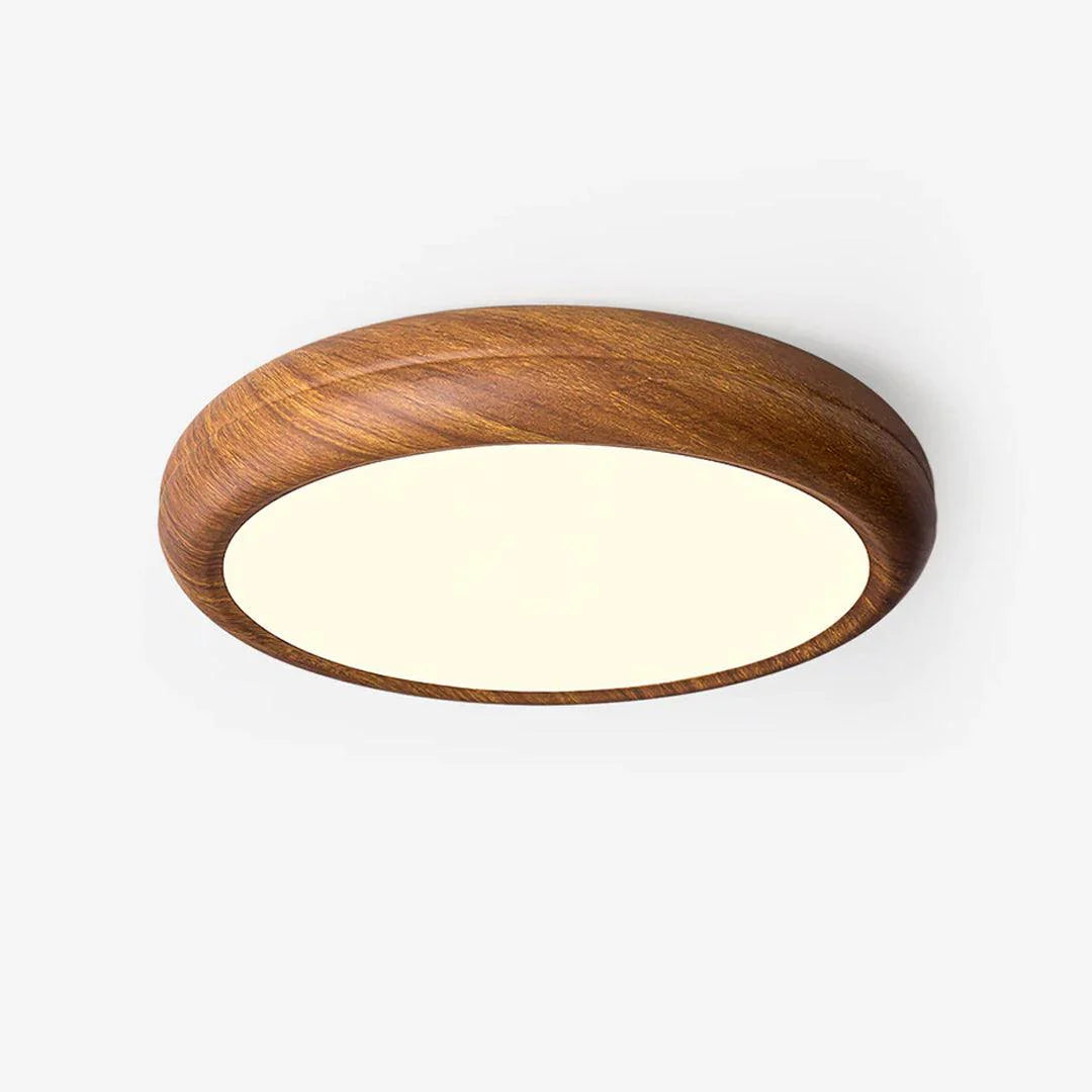 Wood Grain Round Ceiling Lamp - Modern Farmhouse Pendant Light with Natural Wood Finish - Perfect for Living Room, Bedroom, or Dining Room Lighting