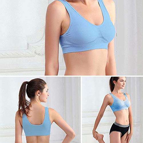 Boolavard® Seamless Sports Bra - Comfortable Stretch Support for Yoga, Running & Workouts - Black, White, Nude/Beige - Perfect for Gym, Fitness & Active Lifestyle