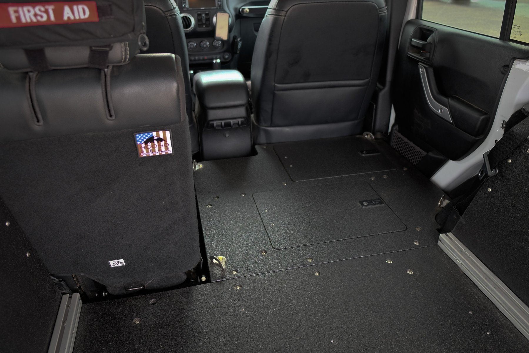 2007-2018 Jeep Wrangler JKU Sleeping Platform - Heavy Duty Rear Cargo Bed for Camping & Overlanding Adventures