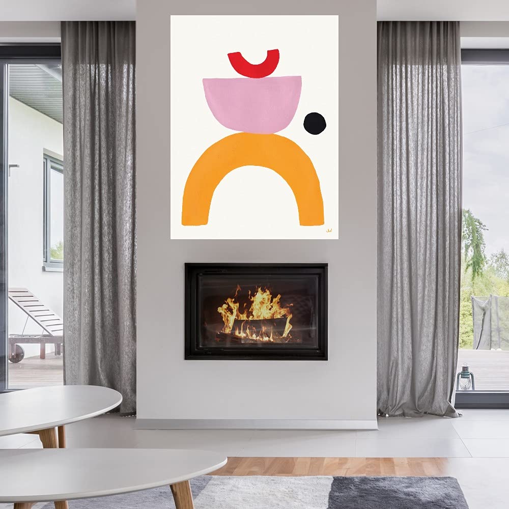 Equilibrium Abstract Canvas Wall Art by Joelle Wehkamp - 24x32 Inch Modern Painting for Living Room, Bedroom, Office Decor - Ready to Hang Stretched Framed Canvas - Perfect for Home, Office & Commercial Spaces