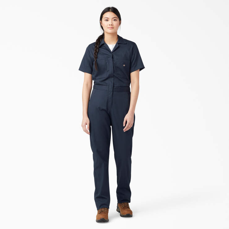 Dickies Women's FLEX Cooling Short Sleeve Coveralls - Lightweight Work Jumpsuit with Moisture-Wicking Technology for Comfortable All-Day Wear - Perfect for Mechanics, Construction Workers & Outdoor Laborers