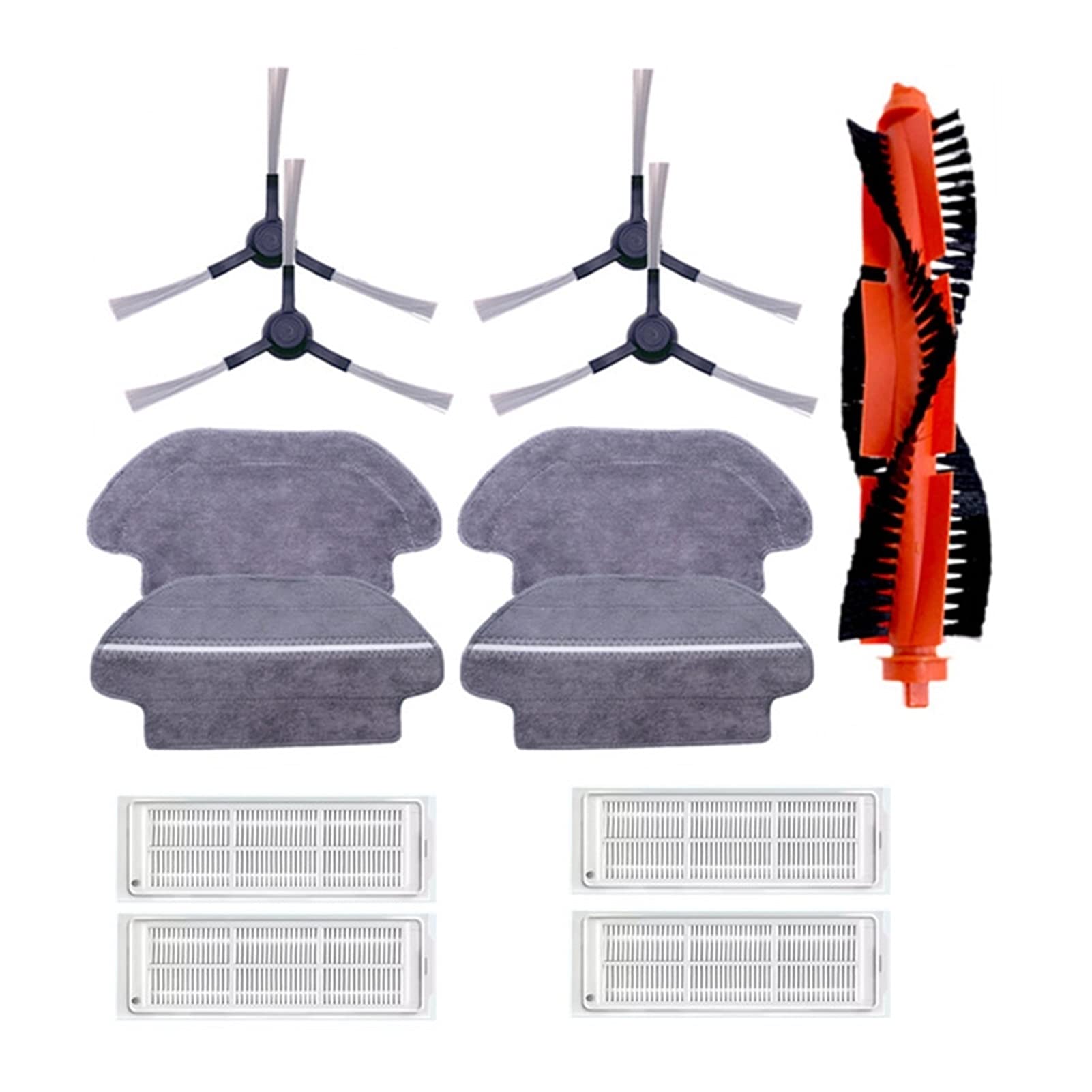 **JIESITONG Replacement Parts for Xiaomi Robot Vacuum Mop Cleaner STYJ02YM – Main Brush, Side Brushes, Mop Cloth, HEPA Filter & 550ML Water Tank – Compatible Accessories for Efficient Cleaning**    *(Perfect for Home, Office & Pet Hair Removal – Keep Your Vacuum Running Like New!)*