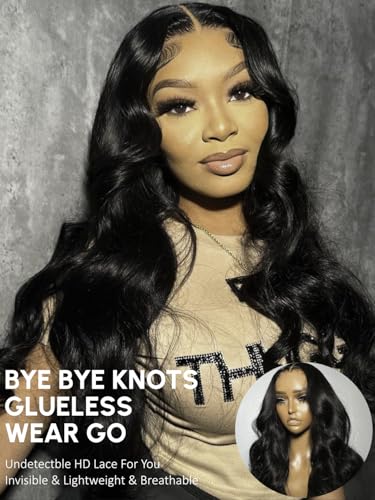 Bye Bye Knots Glueless Body Wave 7x5 Pre Cut Lace Natural Color