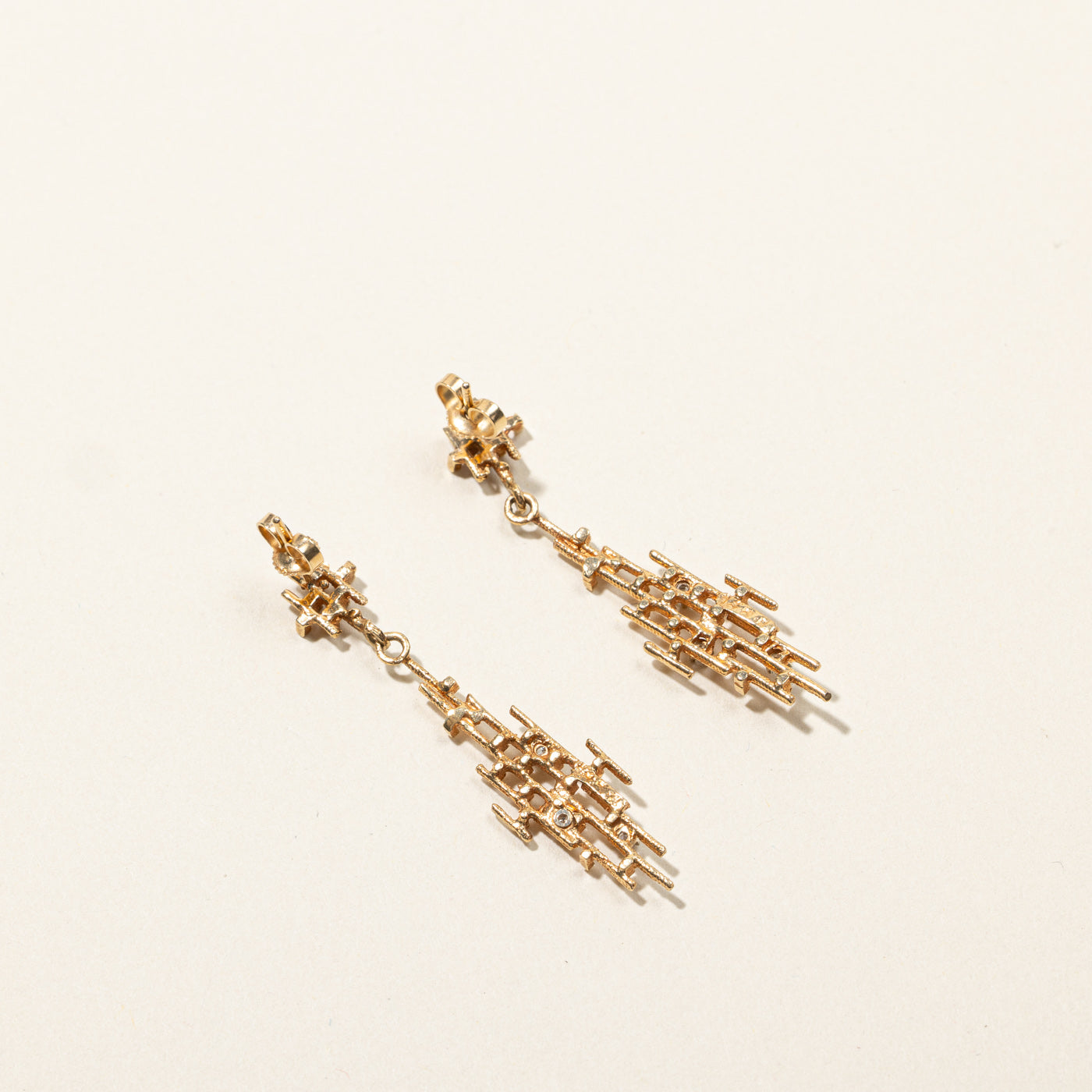 0.06ctw Textured Diamond Earrings for Women - Elegant & Sparkling Studs for Everyday Wear, Parties & Special Occasions