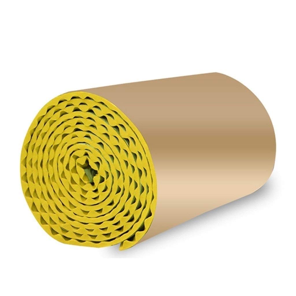 Fei-1 Anti-Noise 10M Acoustic Foam Panels - Self-Adhesive Soundproof Wall Tiles for Home Studio, Office, Hotel & Stadium - Noise Reduction & Echo Absorption (Yellow) - Perfect for Music Rooms, Podcast Studios & Home Theaters