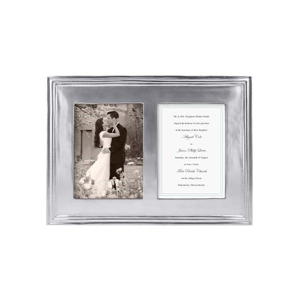 Classic 5x7 Double Picture Frame - Display Two 5x7 Photos Side by Side - Perfect for Family, Wedding, and Graduation Photos - Home & Office Decor