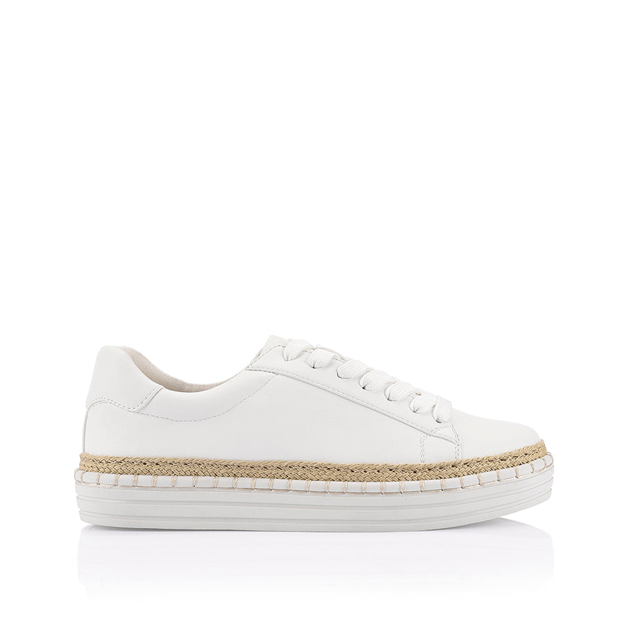 Quay Flatform Sneakers for Women - White Chunky Platform Sneakers | Comfortable & Stylish Walking Shoes for Casual Outfits, Work & Travel