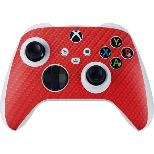Premium Red Carbon Fiber Gaming Skin for Xbox Series S Controller - Durable Decal with Specialty Texture Design | Perfect for Gaming Enthusiasts & Custom Console Accessories