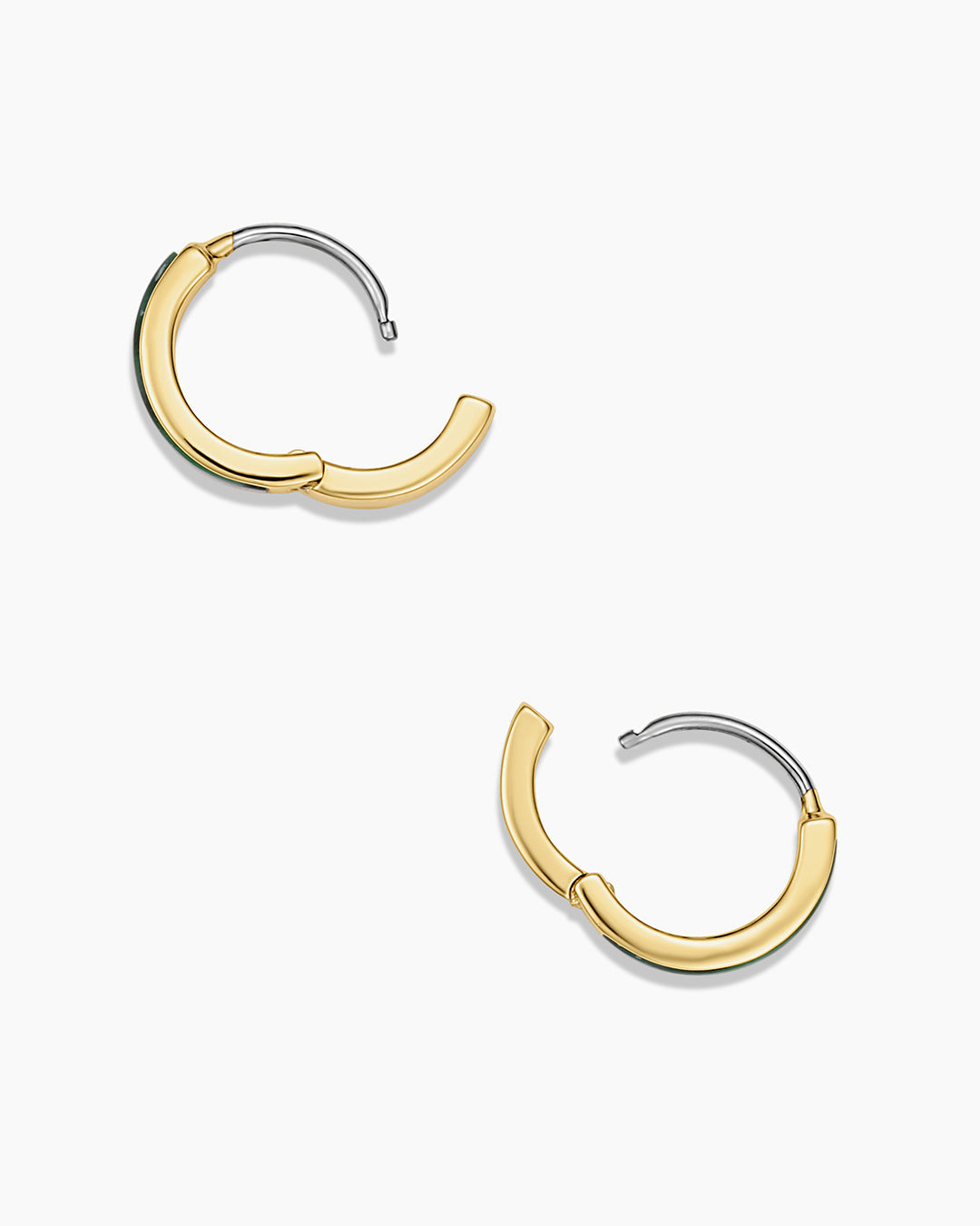 Rose Gold Marble Huggie Hoop Earrings for Women - Minimalist Dainty Huggies for Everyday Wear, Gift Giving & Special Occasions