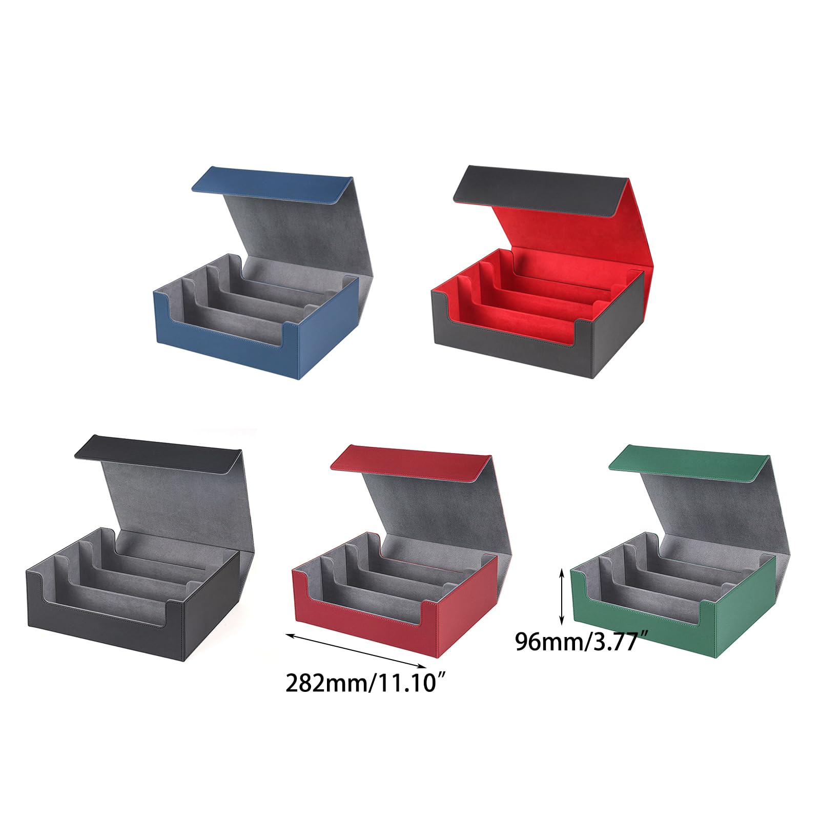 Compact Card Organizer - Waterproof Card Deck Storage Box for Collectible Trading Cards (Multiple Colors) | Perfect for MTG, Pokemon & Yu-Gi-Oh Card Protection & Organization