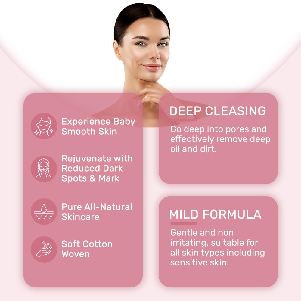 Turmeric & Kojic Acid Exfoliating Face Scrub Pads - 40 Count Brightening Cleansing Pads for Dark Spots, Keratin Removal & Hydration Balance - Gentle Facial & Body Exfoliator for Glowing Skin - Perfect for Daily Skincare Routine & Acne-Prone Skin Treatment