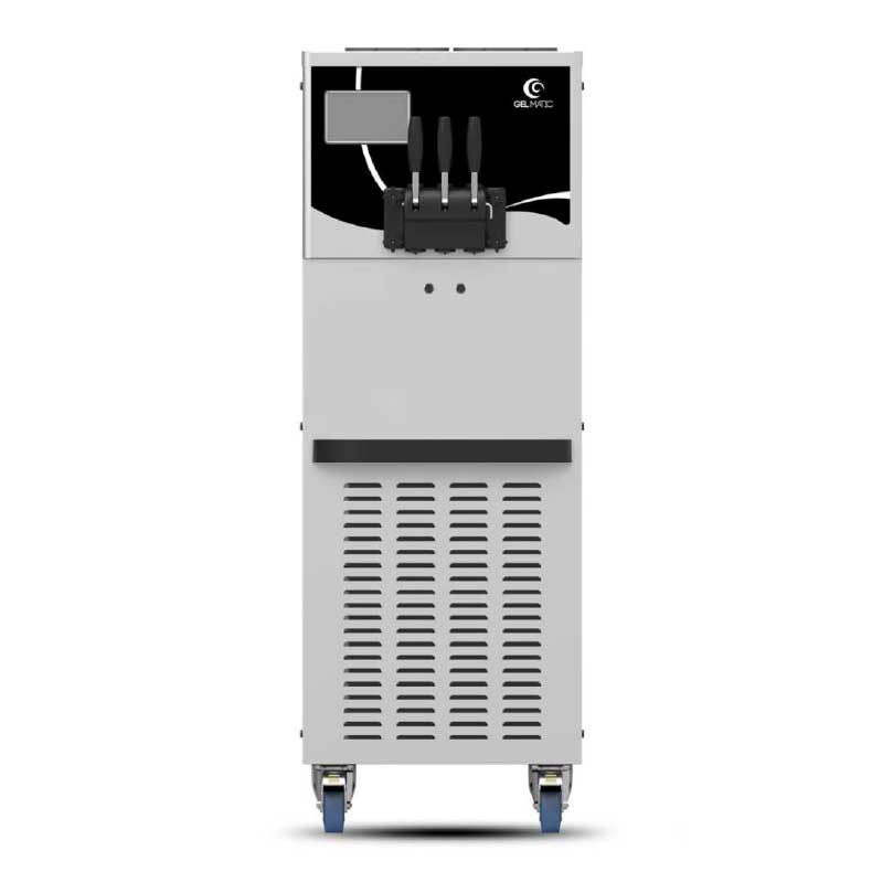 GEL MATIC Twin Twist Soft Serve Ice Cream Machine - Dual Flavor, 79 lb/Hour Output, Countertop Commercial Use for Restaurants, Cafes & Dessert Shops