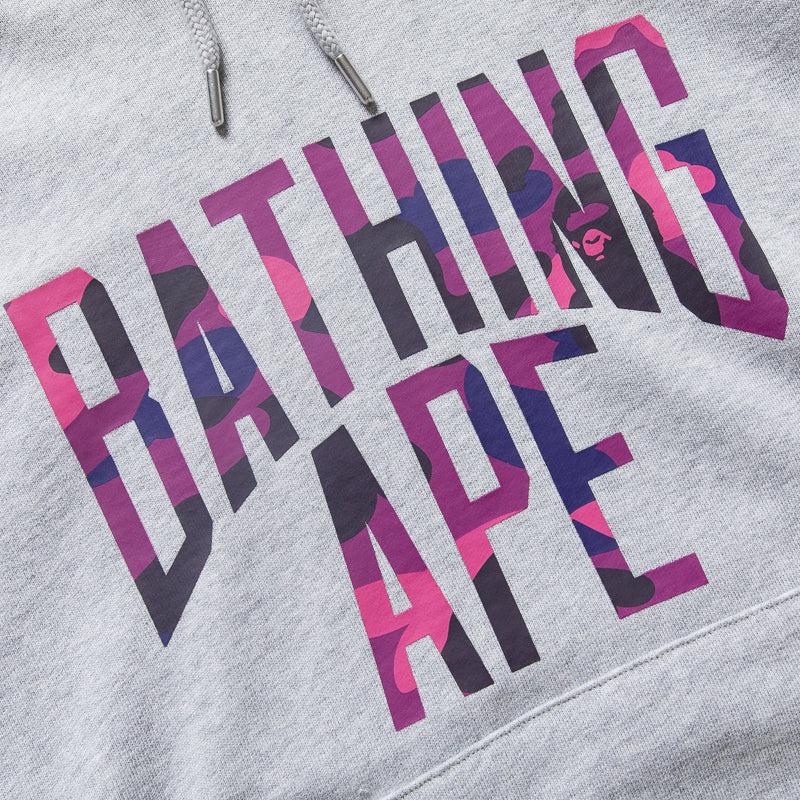 BAPE NYC Logo Pullover Hoodie Gray - Stylish Streetwear for Urban Fashion & Casual Wear
