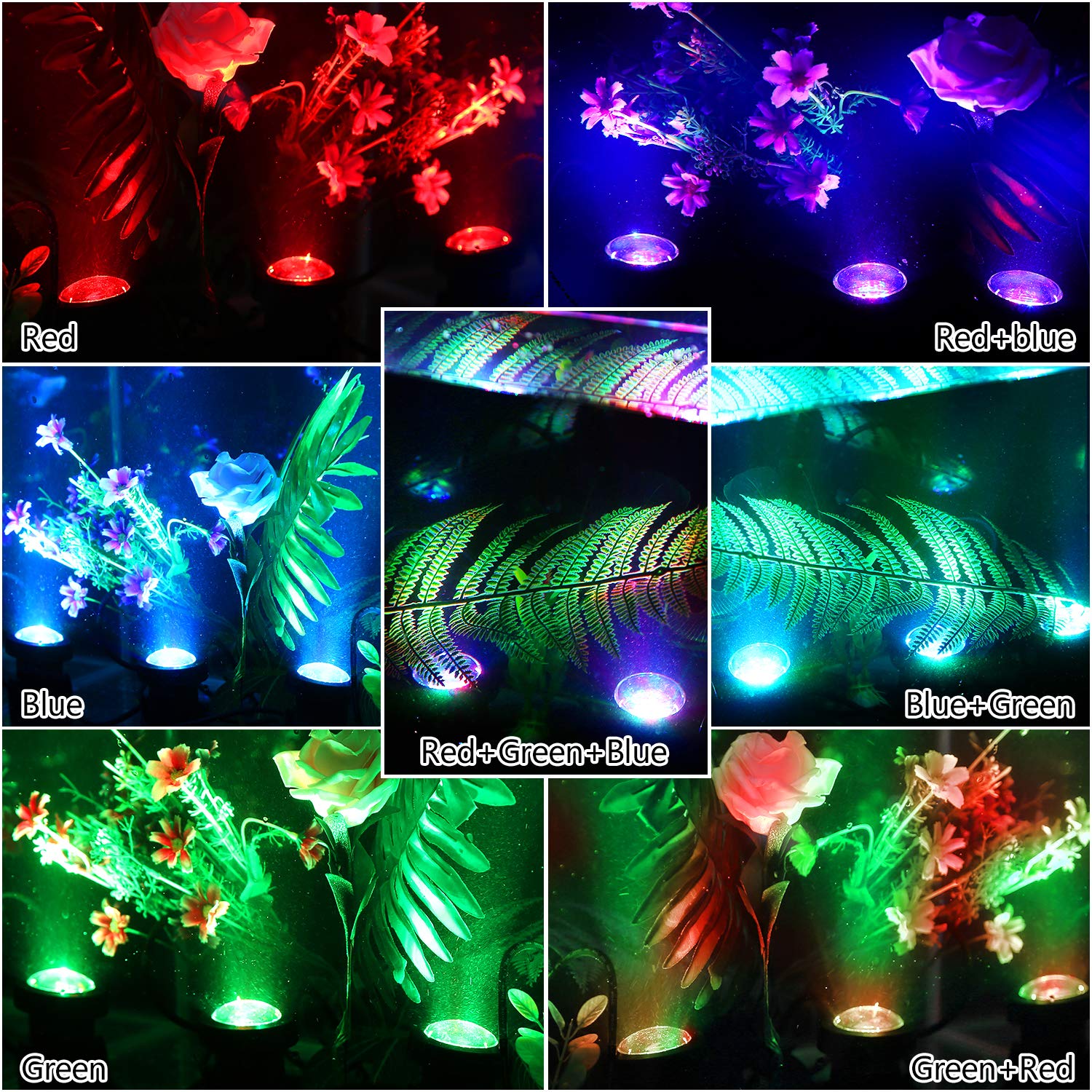 IMAGE Pond Lights - IP68 Waterproof Submersible LED Lights with 48 Multicolor Bulbs & Timer - Perfect for Pools, Fish Tanks, Fountains & Outdoor Water Features | Create Stunning Underwater Lighting Effects