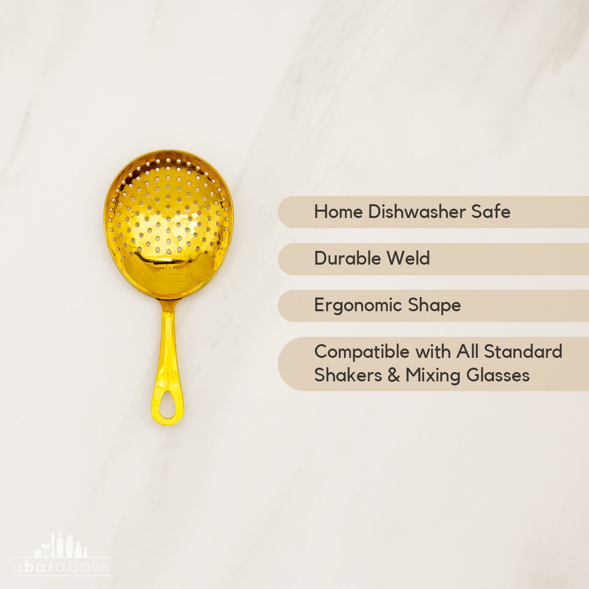 Vintage Copper Julep Strainer - Premium Cocktail Bar Tool for Mint Julep & Classic Cocktails - Perfect for Home Bars, Mixology & Bourbon Drink Enthusiasts